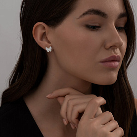 Серьги SOKOLOV - Серебро 925, Фианит (арт. 94025907)