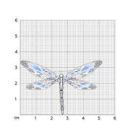 Брошь SOKOLOV - Серебро 925, Фианит, Эмаль (арт. 94040127)