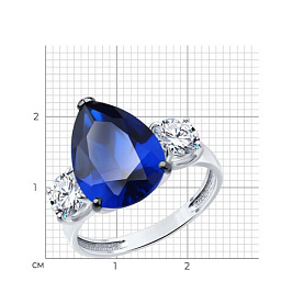 Кольцо SOKOLOV - Серебро 925, Фианит (арт. 94013743)