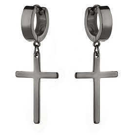 Серьги Фиделис - Прочие материалы (арт. 23E0001-bk)