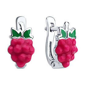 Серьги SOKOLOV - Серебро 925, Эмаль (арт. 94026853)