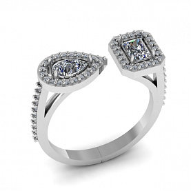 Кольцо POKROVSKY - Серебро 925, Фианит (арт. 0101831-00775)