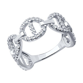 Кольцо SOKOLOV - Серебро 925, Фианит (арт. 94013774)