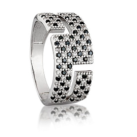 Кольцо Галатея - Серебро 925, Фианит (арт. 2782.4)