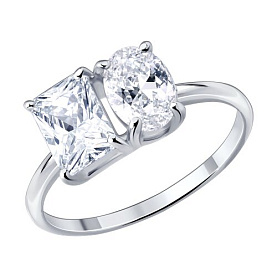 Кольцо SOKOLOV - Серебро 925, Фианит (арт. 94015034)