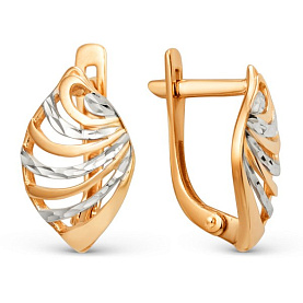 Серьги ЮФ Династия - Золото 585 (арт. 002072-1012)