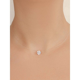 Колье Атолл - Золото 585, Фианит (арт. 7135)