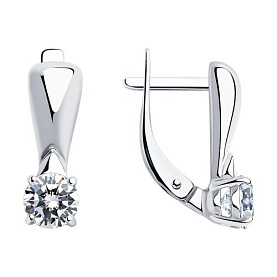 Серьги Diamant - Серебро 925, Фианит (арт. 94-120-01548-1)