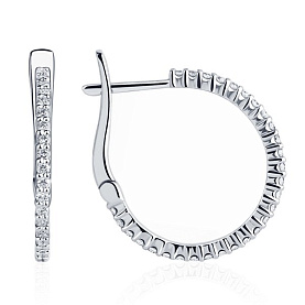 Серьги Platinum Lab. - Платина 950 (арт. ПС-022-01)