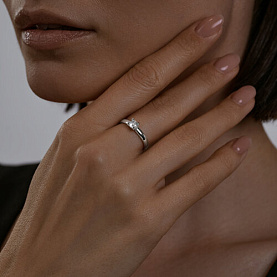 Кольцо SOKOLOV - Серебро 925, Фианит (арт. 94013664)