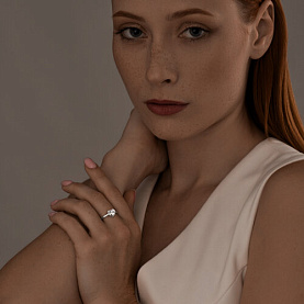 Кольцо SOKOLOV - Серебро 925, Фианит (арт. 94012884)