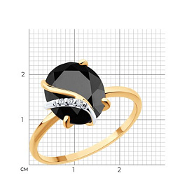 Кольцо SOKOLOV - Серебро 925, Фианит, Шпинель (арт. 92014384)