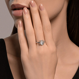 Кольцо SOKOLOV - Серебро 925, Фианит (арт. 94014174)