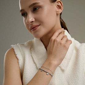 Браслет SOKOLOV - Серебро 925, Гематит (арт. 83050069)