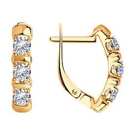 Серьги Diamant - Серебро 925, Фианит (арт. 93-120-01304-1)