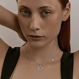 Колье SOKOLOV - Серебро 925, Фианит (арт. 94070650)