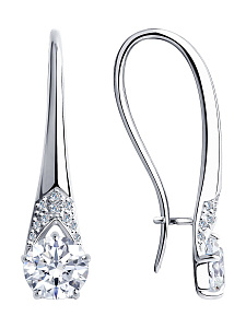 Серьги Diamant - Серебро 925, Фианит (арт. 94-120-00465-2)