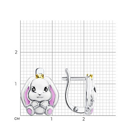 Серьги SOKOLOV - Серебро 925, Эмаль (арт. 94027104)