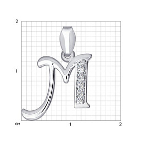 Подвеска SOKOLOV - Серебро 925, Фианит (арт. 94030456)