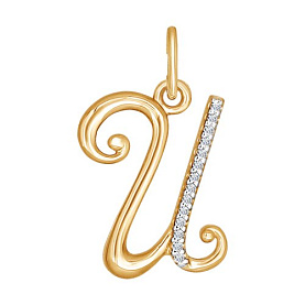 Подвеска SOKOLOV - Золото 375, Фианит (арт. 034532-4)