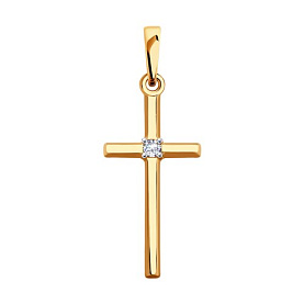 Подвеска Diamant - Золото 585, Фианит (арт. 51-130-00411-1)