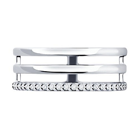 Кольцо SOKOLOV - Серебро 925, Фианит (арт. 94013701)