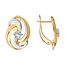 Серьги SOKOLOV - Серебро 925, Фианит (арт. 93020704)