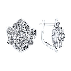 Серьги Diamant - Серебро 925, Фианит (арт. 94-120-02050-2)