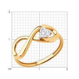 Кольцо Diamant - Золото 585, Фианит (арт. 51-110-02650-1)