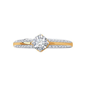 Кольцо SOKOLOV - Золото 375, Фианит (арт. 31-110-00861-1)