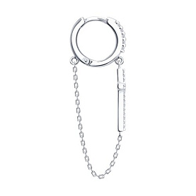 Серьга SOKOLOV - Серебро 925, Фианит (арт. 94170386)