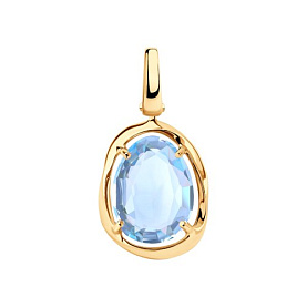 Подвеска SOKOLOV - Золото 375, Топаз (арт. 37732156)