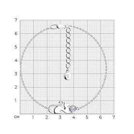 Браслет SOKOLOV - Серебро 925, Фианит (арт. 94050645)