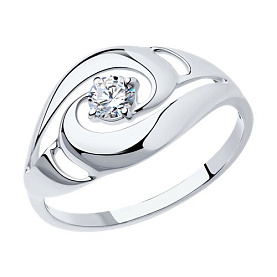 Кольцо SOKOLOV - Серебро 925, Фианит (арт. 94012157)