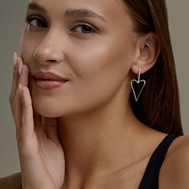 Серьги Diamant - Серебро 925, Фианит (арт. 94-121-00207-1)