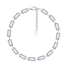 Браслет SOKOLOV - Серебро 925, Фианит (арт. 94051210-91)