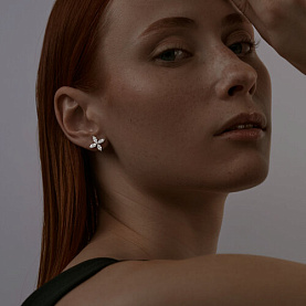 Серьги SOKOLOV - Серебро 925, Фианит (арт. 94024819)