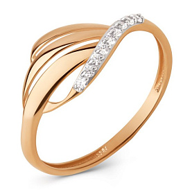 Кольцо ЮФ Династия - Золото 375, Фианит (арт. 025331-5102)