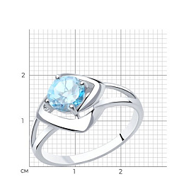 Кольцо Diamant - Серебро 925, Топаз (арт. 94-310-00605-1)