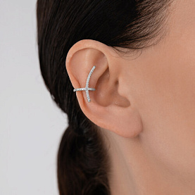 Серьга SOKOLOV - Серебро 925, Фианит (арт. 94170392)