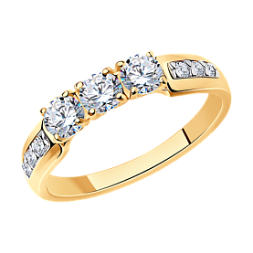 Кольцо SOKOLOV - Серебро 925, Фианит (арт. 93010807)