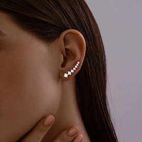 Серьги SOKOLOV - Серебро 925, Фианит (арт. 94025939)