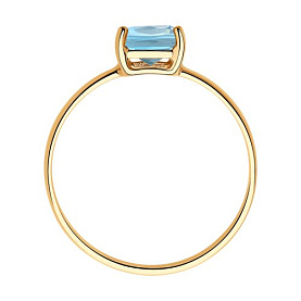 Кольцо SOKOLOV - Золото 375, Топаз (арт. 37716125)