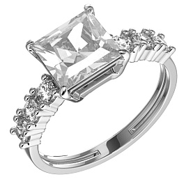 Кольцо POKROVSKY - Серебро 925, Фианит (арт. 1101683-00775)