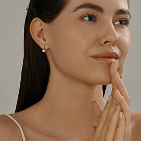 Серьги SOKOLOV - Серебро 925, Фианит (арт. 94025265)