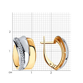 Серьги Diamant - Серебро 925, Фианит (арт. 93-120-00419-1)