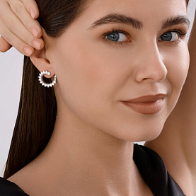 Серьги SOKOLOV - Серебро 925, Фианит (арт. 94026880)