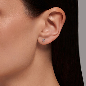 Серьги SOKOLOV - Золото 375, Фианит (арт. 026934-4)