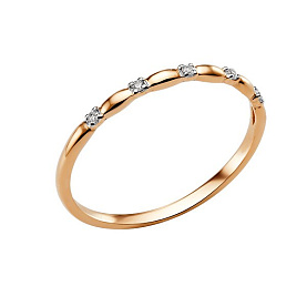 Кольцо ЮФ Династия - Золото 585, Фианит (арт. 006811-1102)