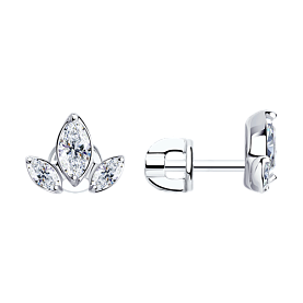 Серьги SOKOLOV - Серебро 925, Фианит (арт. 94024966)